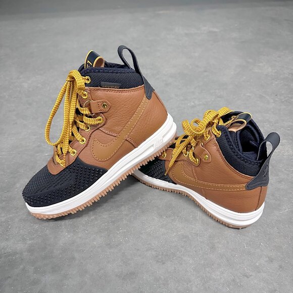 NEVER WORN! Nike Lunar Force 1 Duckboot in Ale Brown/Black 805899-202 Men's 6.5